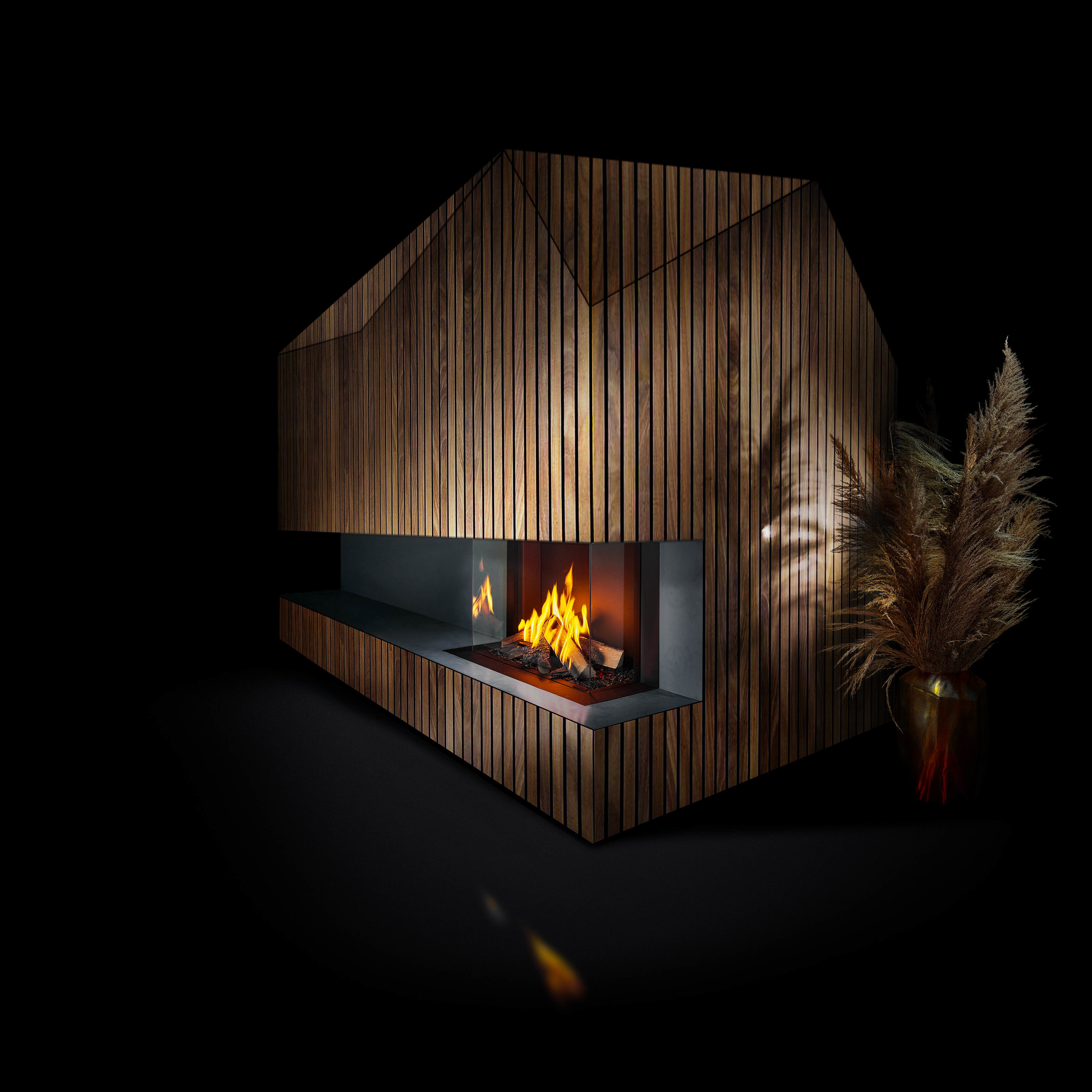 Gas Fire Panorama 90-55