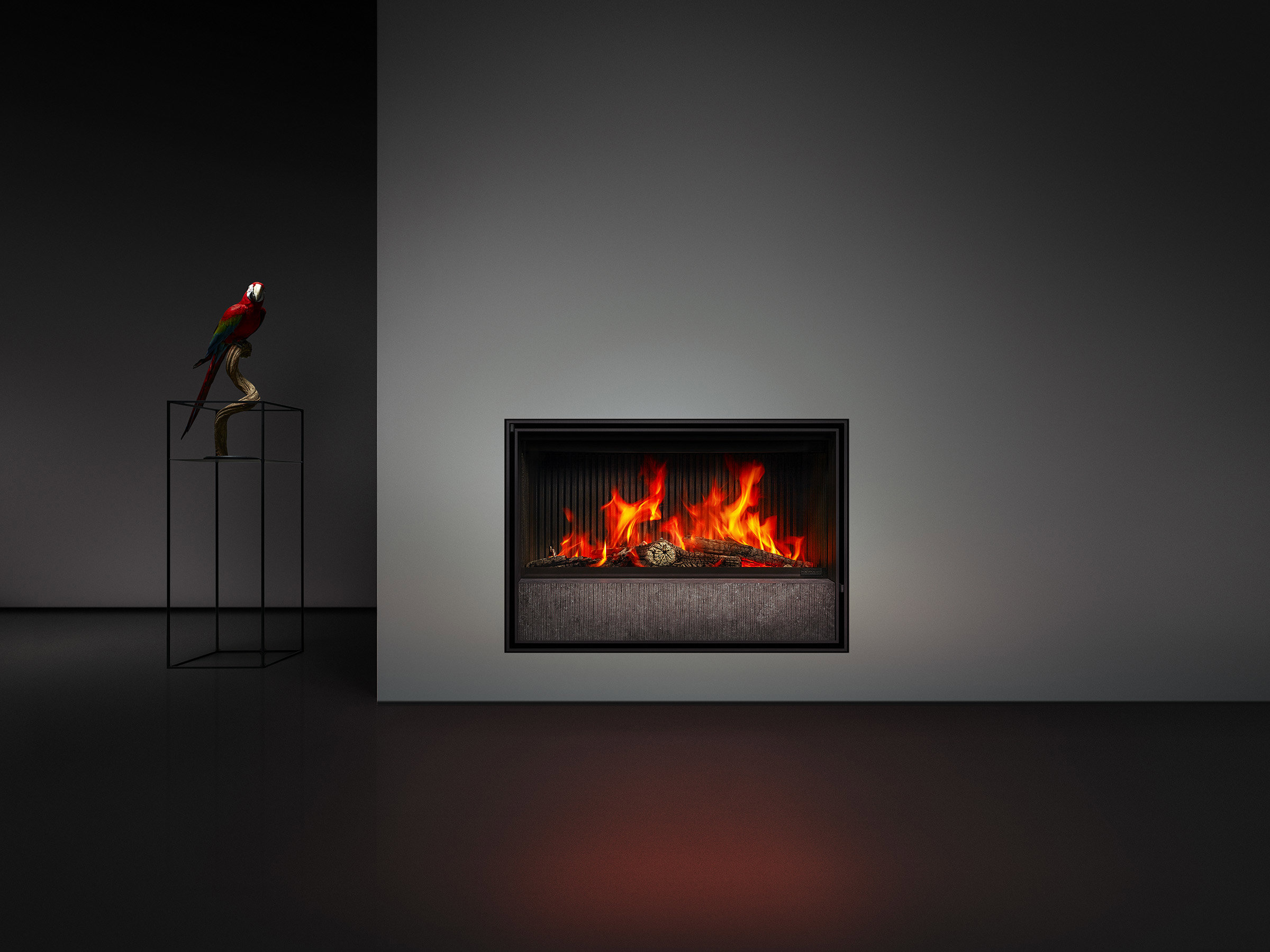 Evolux 100-45 - 3-zijdig kader met natuursteen