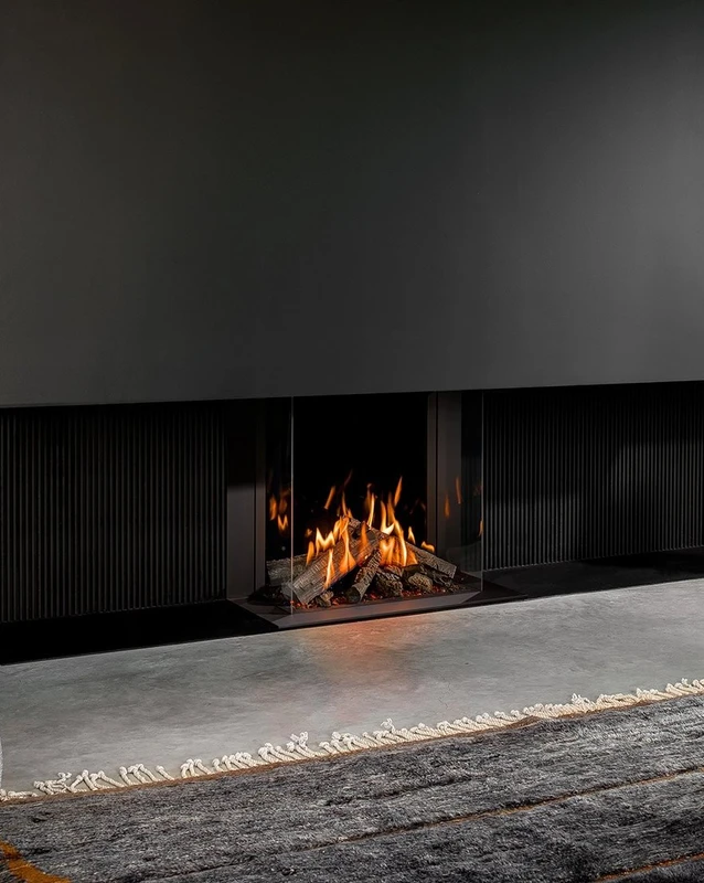 Gas Fire Pano Portrait