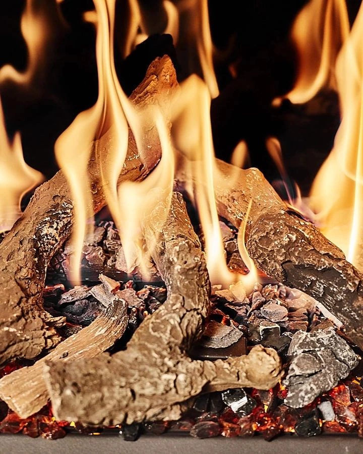 Getrapte brander met gloeibed portrait