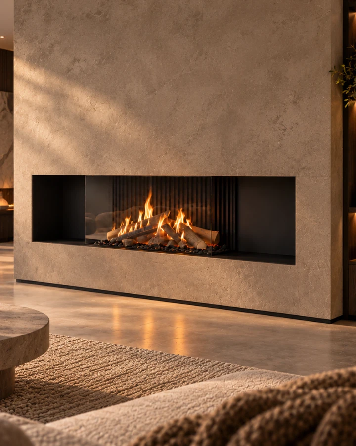 3D frame portrait 1 Gas Fire Panorama 100-50