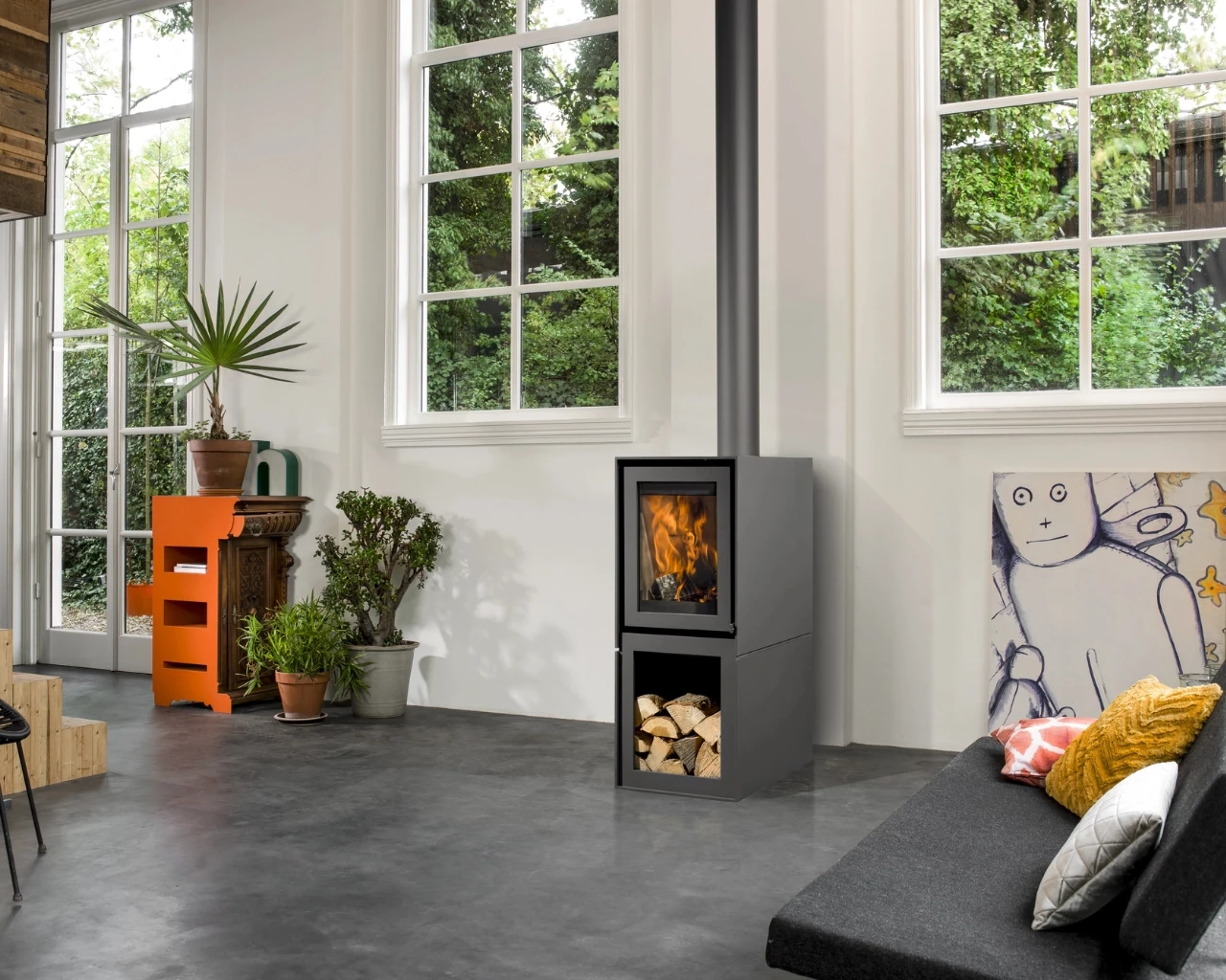 BOX20 43 GALLERY met houtopslagmodule
