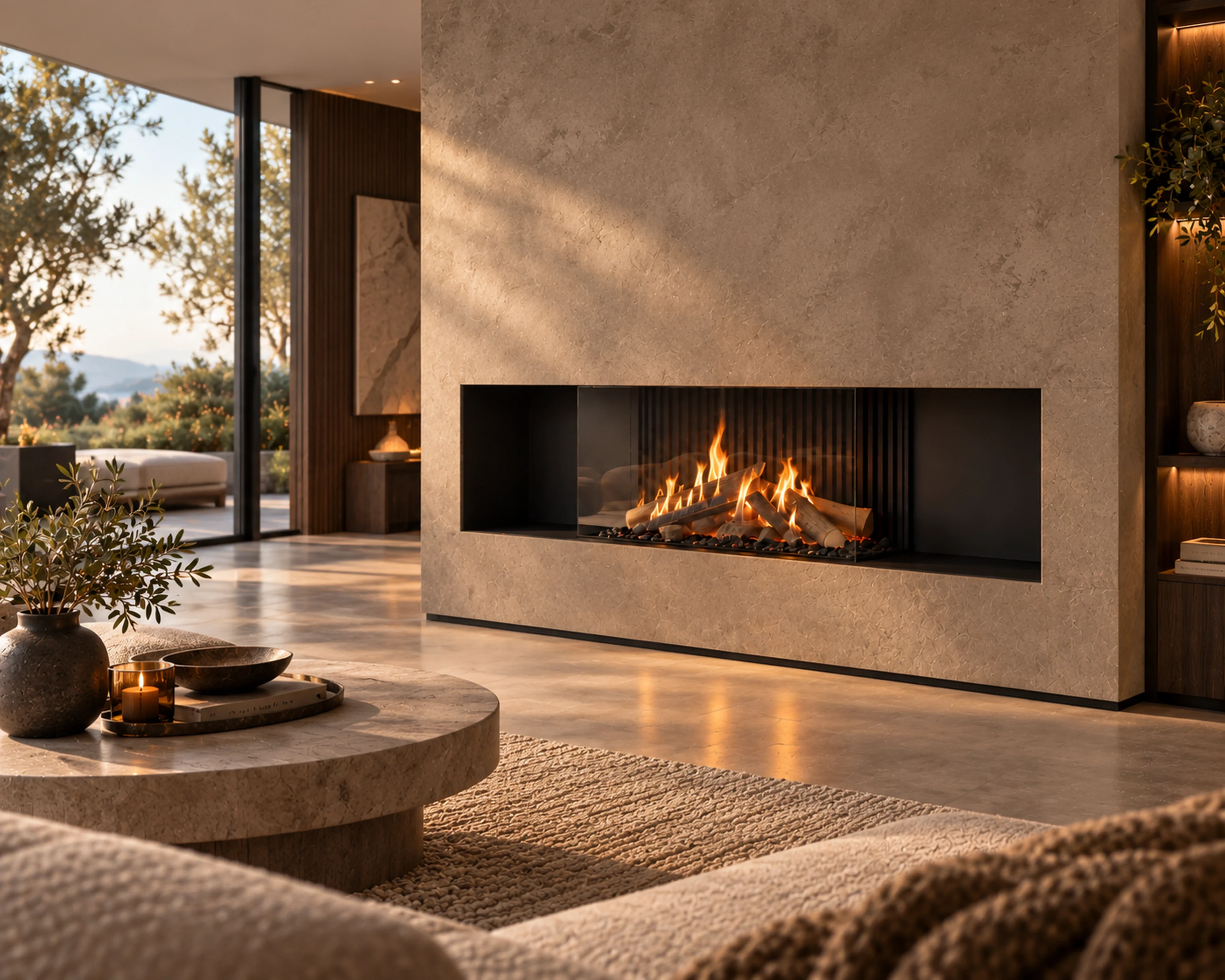 Gas Fire - Panorama 100-50 - 3D frame
