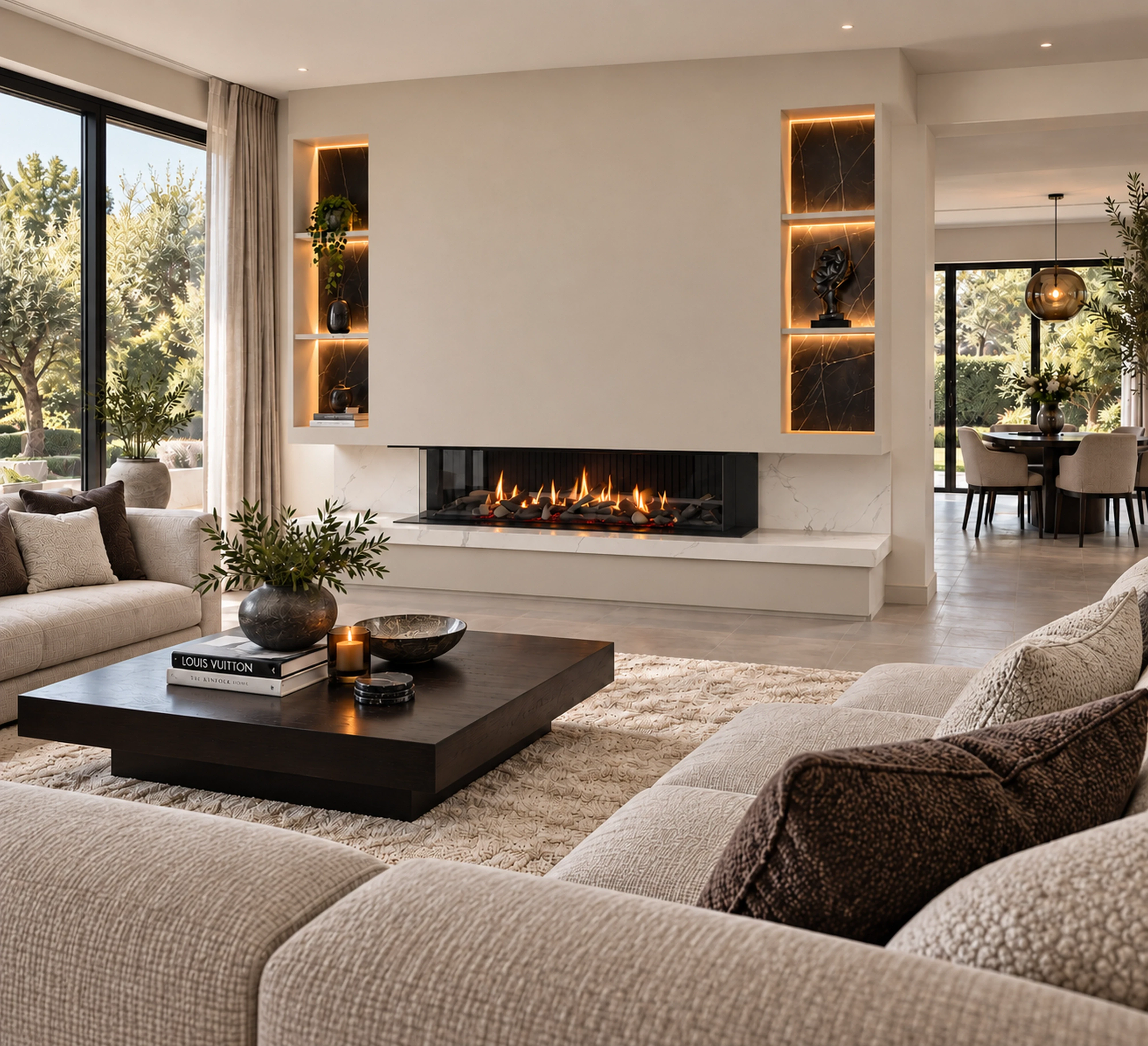 Gas Fire - Panorama 140 - 40