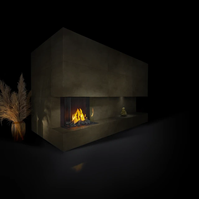 Gas Fire Panorama 70-70