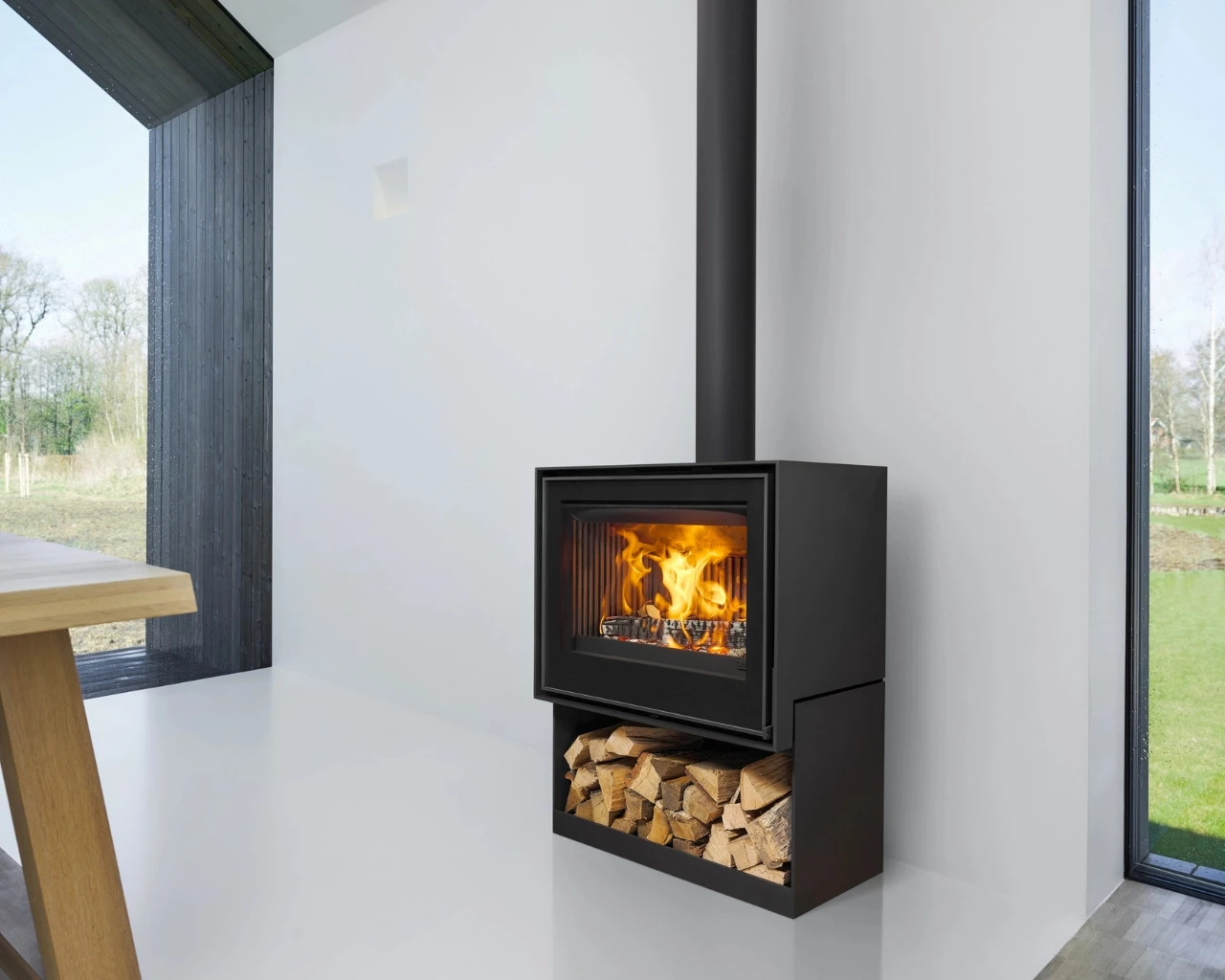 BOX25 75 GALLERY met houtopslagmodule
