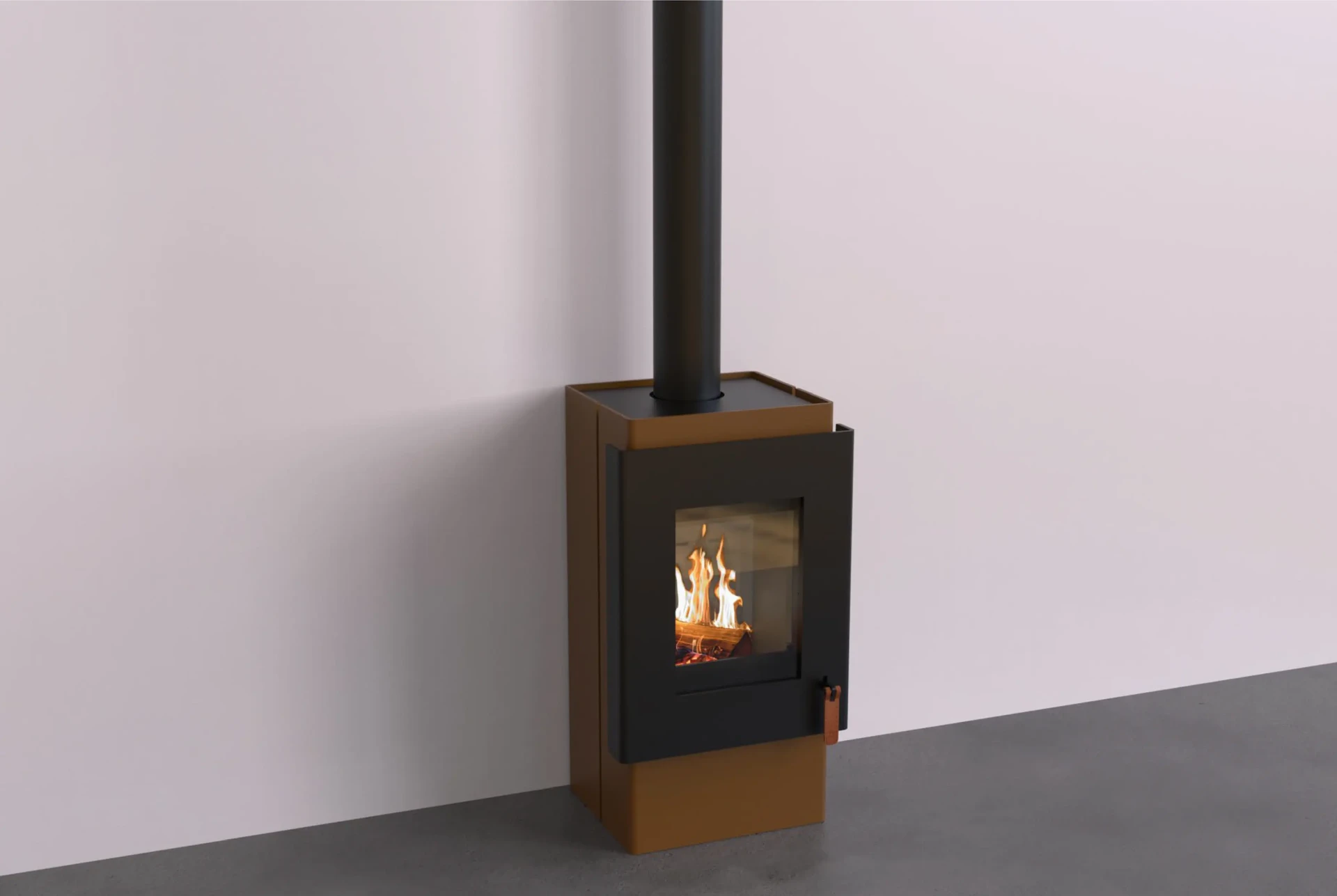 BOX 40 roestbruin zwart single