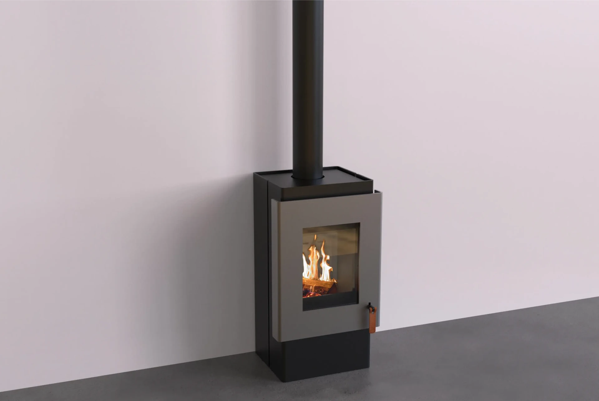 BOX 40 zwart grijs single