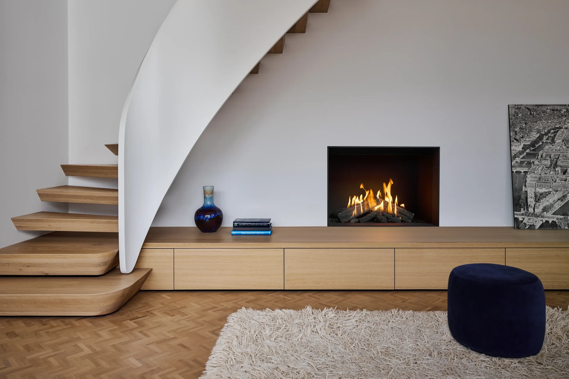 Gas Fire Front 90x60 kader HD+
