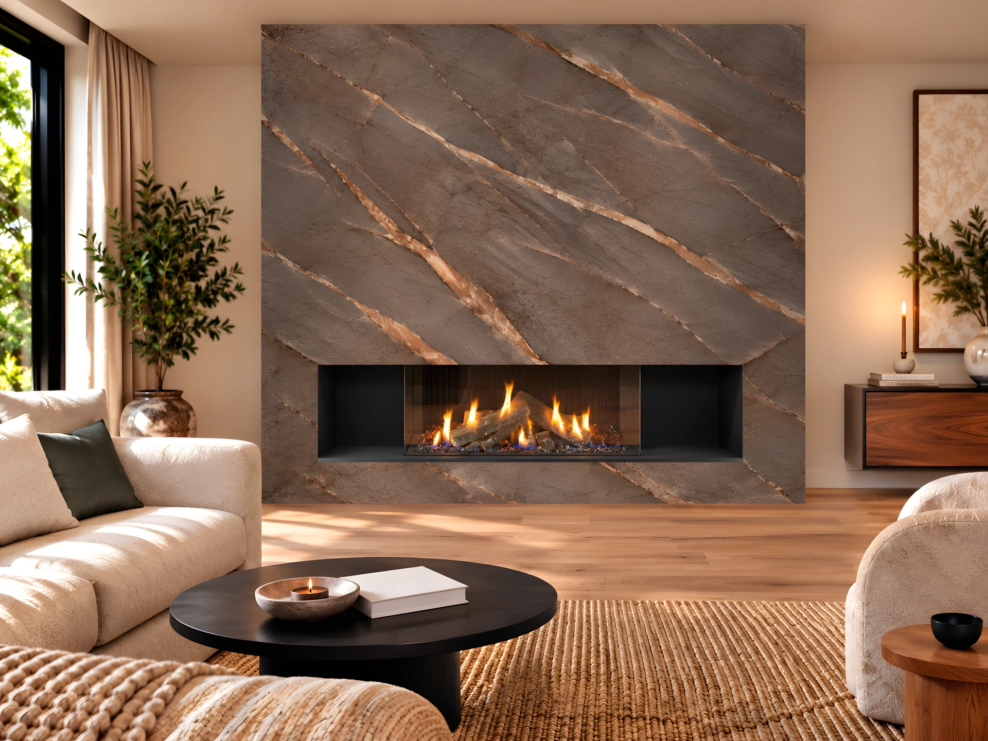 Gas Fire - Panorama 100-50 - 3D frame